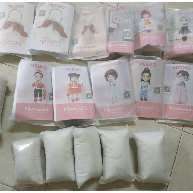 Combo hàng đặt may búp bê vải