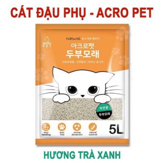 [Tặng Xúc xích] Cát đậu nành Acro Pet - Cát vệ sinh cho mèo - NK Hàn Quốc 🇰🇷 Siêu vón, khử mùi tốt và rất tiện lợi