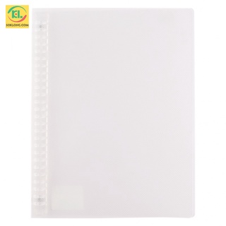 File còng nhựa A4 gồm 30 chấu lỗ, bìa sổ còng nhựa Klong dễ dàng thay giấy MS 553