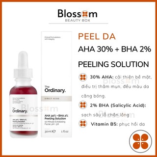 Tẩy da chết hoa học Peel da The Ordinary AHA 30% + BHA 2% Peeling Solution