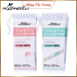Bông tẩy trang Laneila túi 50 miếng BL12
