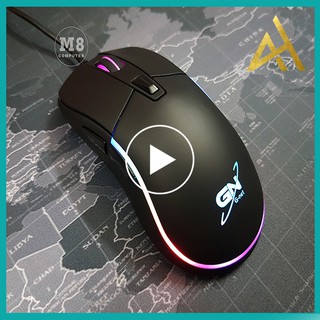 Chuột Máy Vi Tính Laptop Mouse Chơi Game GNET M88 Đèn LED 7 Màu RGB - Chuột Gaming Có Dây Chuyên Game