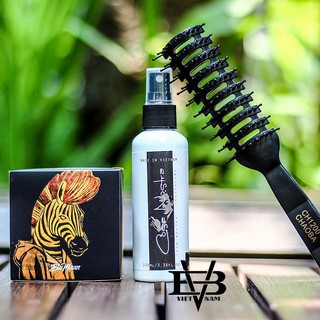 Sáp vuốt tóc Cavalier Heavy Clay 74ml + Xịt dưỡng Cosa Nostra Spray 100ml + Tặng lược
