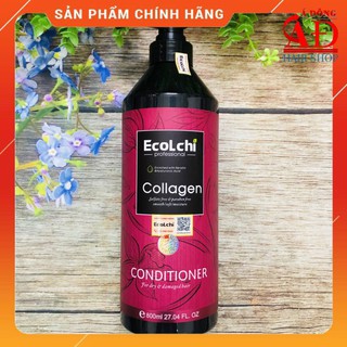 Dầu xả Ecolchi Collagen mềm mượt phục hồi chống rụng tóc 800ml