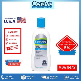 Sữa tắm dưỡng ẩm Cetaphil Pro Dry Skin Soothing Wash (296mL)