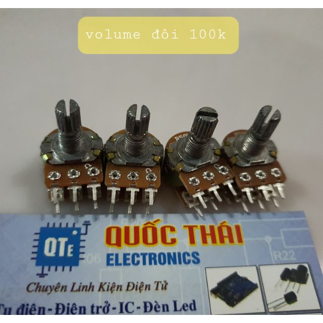 [Mã ELHACE giảm 4% đơn 300K] Combo 4 biến trở volume 100k đôi (6 chân)