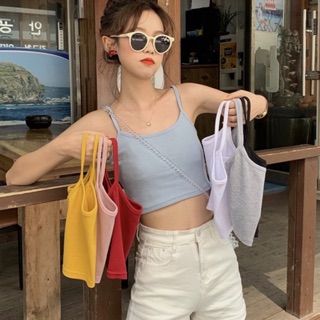 Áo 2 dây cotton quai vải HSN985
