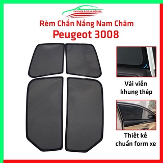 Bộ rèm chắn nắng Peugeot 3008 cố định nam châm thuận tiện