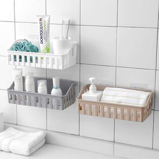 [Mã LIFEHLSALE2 giảm 10% đơn 0Đ] [RẺ] KỆ NHỰA CHỮ NHẬT DÁN TƯỜNG SIÊU CHẮC CHẮN