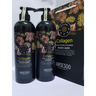 (cả cặp) Dầu gội _xả cao cấp collagen arsesoo 780ml