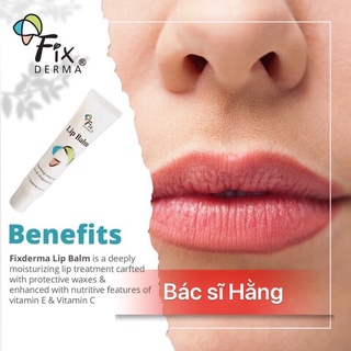 ✅[CHÍNH HÃNG] SON DƯỠNG MÔI FIXDERMA LIP BALM 15ML