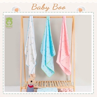 Khăn tắm in hình Mipbi 4 lớp 100% cotton tự nhiên 75*85cm [ babyboo]