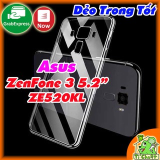 [Loại Tốt-Ảnh Thật] Ốp lưng ASUS ZenFone 3 5.2" ZE520KL Silicon Dẻo Trong Suốt