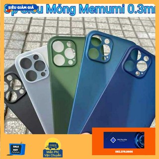 Ốp Memumi siêu mỏng 0.3mm cho iPhone 12 pro max 13 pro max chính hãng