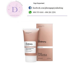 Kem chống nắng The Ordinary Suncare Mineral UV Filters SPF 30 with Antioxidants 50ml