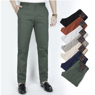 Quần kaki nam ZENTOMAN ống suông dáng Hàn co giãn mềm mịn trơn cao cấp trung niên 6 màu