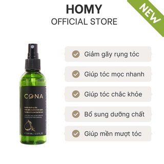 Nước dưỡng tóc tinh dầu bưởi và trà xanh cona 100ml giúp mọc tóc nhanh nhơn, giảm rụng tóc
