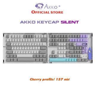 AKKO Keycap set – Silent (PBT Double-Shot/Cherry profile/157 nút)