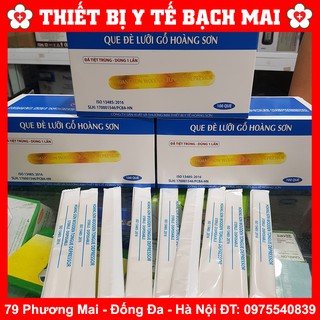 Que Đè Lưỡi Gỗ Tiệt Trùng Từng Cái Dùng Để Quét Sáp Wax Tiện Lợi [Hộp 100 Que]
