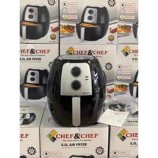 [Mã ELHADEV giảm 4% đơn 300K] Nồi chiên không dầu chính hãng chef&amp;chef 6,5L - [ Bảo Hành 6 Tháng ]
