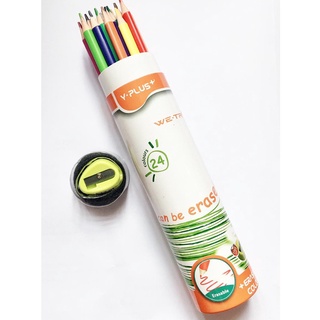 Bút Chì Màu Tẩy Được Y Plus 12 Và 24 Màu