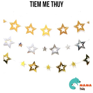 [Mã LIFE1003ALL giảm 10% đơn 50K] Dây sao garland rỗng trang trí tiệc sinh nhật (12 ngôi sao)