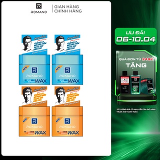 Combo 2 Wax tạo kiểu tóc Romano Restyleable 68g/hộp
