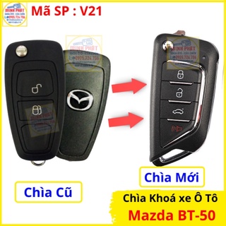 Làm Chìa khoá xe Ô tô Mazda BT50 độ gập