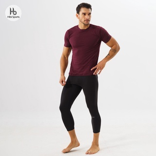Quần bó thể thao lửng tập gym cho nam Hibi Sports M105 - Loại lửng 3/4 có túi