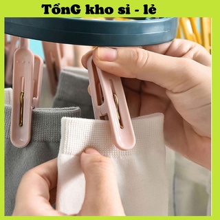 Móc Phơi Tất Vớ Tã Lót 12 Kẹp Gấp Gọn Phơi Quần Áo Trẻ Em 88186 TỔNG KHO SỈ 88