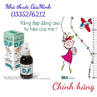 BUONAVIT D3F BỔ XUNG VITAMIN D3 VÀ FLO GIÚP PHÁT TRIỂN XƯƠNG, RĂNG CHO BÉ | NHẬP KHẨU CHÍNH HÃNG ITALIA