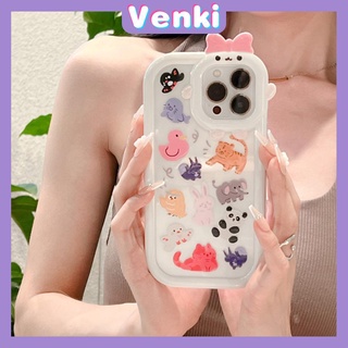 iPhone Case Silicone Soft Case Clear Case Airbag Shockproof Protection Camera Shiny Feel Zoo Cartoon Cute Compatible For iPhone 11 Pro Max 13 Pro Max 12 Pro Max 7Plus xr XS Max