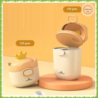 Hộp đựng sữa bột cho bé hãng Baby Crown Free Ship  Cao cấp, chống ẩm, kháng khuẩn ( Có thể tiệt trùng được)