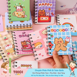 [Mã LIFEBOOK2 giảm 10% đơn 0Đ] <Video Review> Sổ Tay Vở Ghi Chú Gáy Lò Xo In Hoạt Hình Nhiều Chủ Đề T684