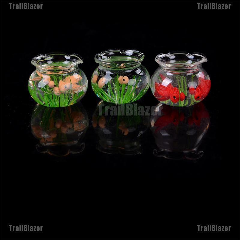 Bể Cá Thủy Tinh Trong Suốt Tỉ Lệ 1: 12 Trang Trí Nhà Búp Bê