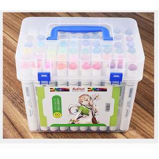Bút màu Touch Cool thế hệ thứ 7 hộp nhựa Touch 7 mới nhất, bút tô màu, bút vẽ,màu vẽ , bút Marker mới