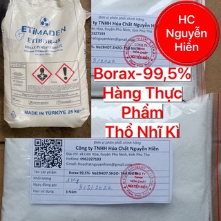 Borax,99,5% hàng thực phẩm, Thổ Nhĩ Kì, hàn the thực phẩm, có xuất hoá đơn VAT