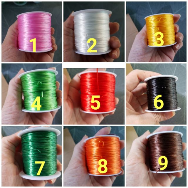 Cước lụa co giãn 0.8mm ( cuộn 40m)