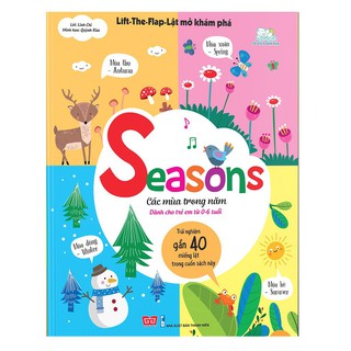 Sách Tương Tác - Lift-The-Flap-Lật mở khám phá - Seasons - Các mùa trong năm Gigabook