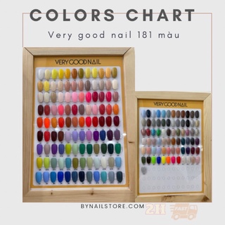 [Very good nail] Bảng màu sơn gel very good nail full 189 màu