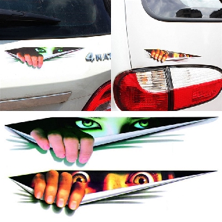 Decal trang trí xe hơi hình đôi mắt 3D tinh tế và sang trọng cho xe ô tô