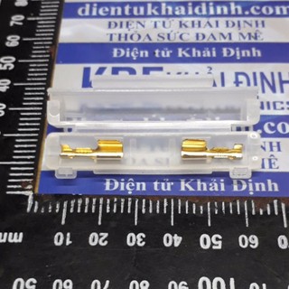 đầu giữ, đầu kẹp cầu chì tròn 6*30mm, có vỏ nhựa, lõi đồng kde5099