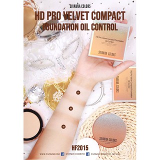 Phấn phủ kiềm dầu Sivanna HD Pro Velvet Compact Foundation Oil Control HF2015