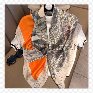 Khăn choàng lụa thanh lịch size 90x90cm - Khăn turban