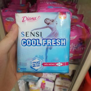 Băng vệ sinh Diana sensi cool fresh mỏng cánh