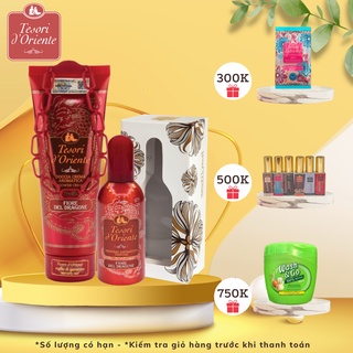 Combo Sữa tắm 250ml/300ml và Nước hoa Tesori 100ml D'oriente nhập khẩu chính hãng