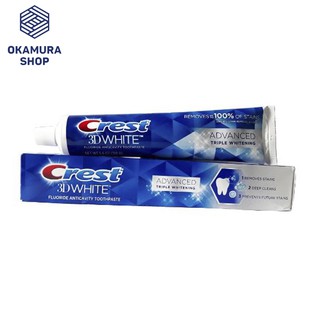 Kem đánh răng Crest 3D White Advanced Triple Whitening tuýp 158g từ Mỹ