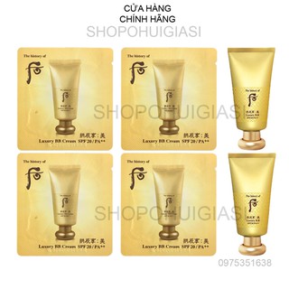 Gói Sample Kem nền Whoo trang điểm cao cấp Luxury BB Cream SPF20/PA++.