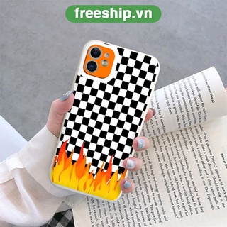 Ốp lưng iphone caro lửa bao ngầu bảo vệ camera ốp iphone6/6plus/6s/6splus/7/7plus/8/8plus/x/xr/xs/11/12/13/pro/m