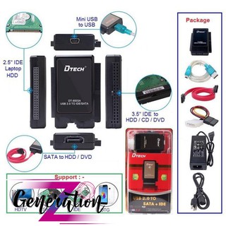 Cáp chuyển USB ra IDE+SATA D-Tech DT 8003A